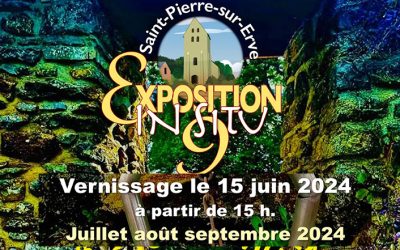“In situ” 9 ème édition à Saint-Pierre sur Erve du 15 juin à fin septembre 2024, 7 artistes AAA53 y participent.