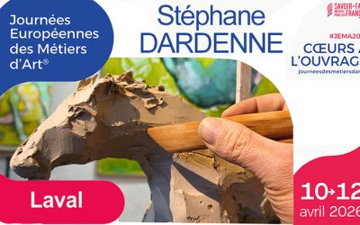 Stéphane DARDENNE aux journées européennes des métiers d&rsquo;art les 10, 11 et 12 avril 2026.