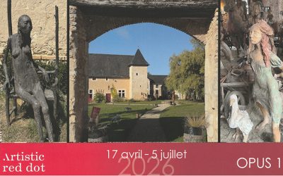 « Artistic Red Dot » présente son Opus 1 jusqu&rsquo;au 5 juillet à Parcé sur Sarthe.
