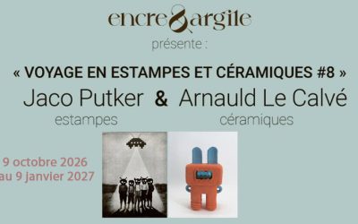 « Encre et Argile » Jacko Putker et Arnauld Le Clavé à  Château-Gontier du 9 octobre 2026  eu 9 janvier 2027